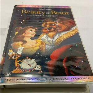 Walt Disney Beauty & the Beast Platinum Edition VHS Black & Gold Video